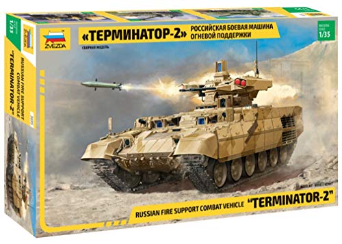 ZVEZDA 500783695 - 1:35 BMPT-72 "Terminator 2" Russian fire, Modellbau, Bausatz, Standmodellbau, Hobby, Basteln, Plastikbausatz, Unlackiert von Zvezda