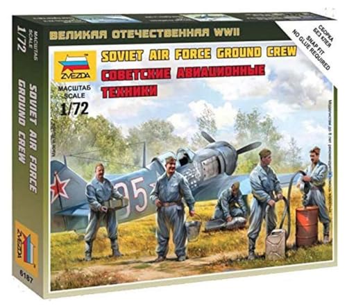 Zvezda 1/72 WWII Bodenpersonal der sowjetischen Luftwaffe von Zvezda