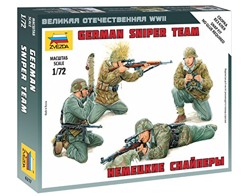 Zvezda 1/72 WWII deutsche Scharfschützengruppe von Zvezda