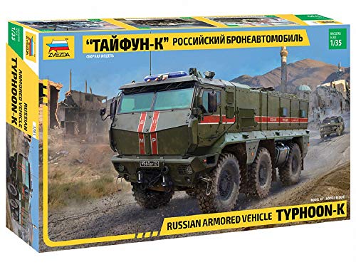 Zvezda 3701 1:35 Russian Armored Vehicle Typhoon-K - Modellbausatz,Plastikbausatz, Bausatz zum Zusammenbauen, detaillierte Nachbildung von Zvezda