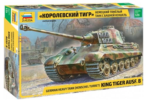 Zvezda 3601 - 1/35 WWII Dt. Sdkfz 182 Königstiger (Henschel) - Neu von GSI Creos