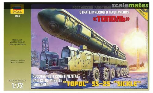 Zvezda 500785003-1:72 Topol M Rakete Werfer, Unlackiert von Zvezda