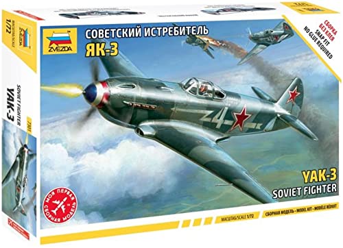 Zvezda 500787301-1:72 WWII Yak-3 Soviet Jagdflugzeug von Zvezda