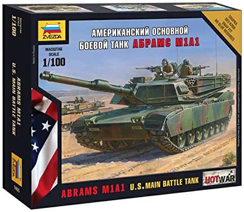 Zvezda 500787405-1:100 M1A1 Abrams U.S. Kampfpanzer von Zvezda