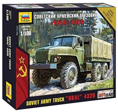 Zvezda 500787417 - 1:100 Ural Truck von GSI Creos