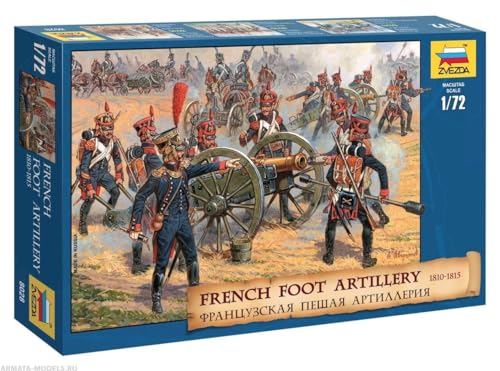 Zvezda 500788028-1:72 French Foot Artillery 1812-14 von Zvezda