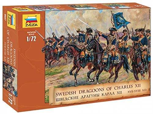 Zvezda 500788057-1:72 Swedish Dragoons 17-18th Century von Zvezda