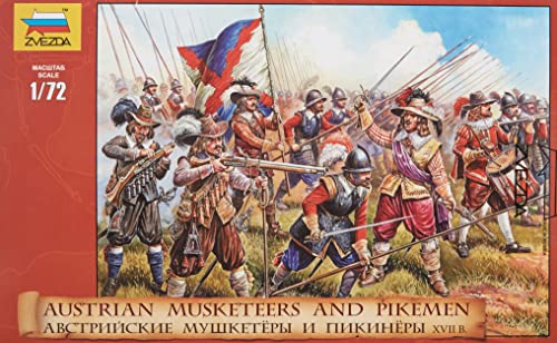 Zvezda 500788061-1:72 Austrian Musketeers and Pikemen 17th Century von Zvezda