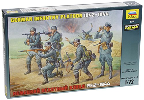 Zvezda 500788078-1:72 WWII Figuren-Set Deutsche Infanterie von Zvezda