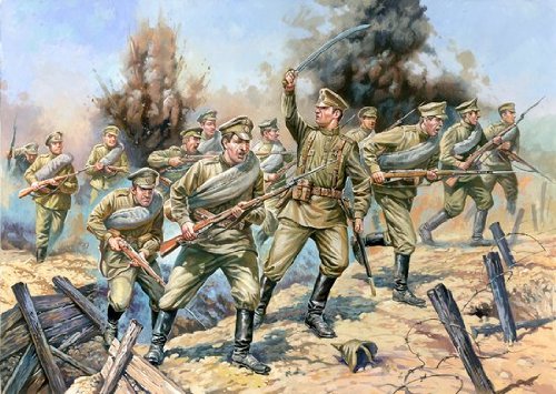 Zvezda 500788082-1:72 WWI Figuren-Set Russische Infanterie von Zvezda