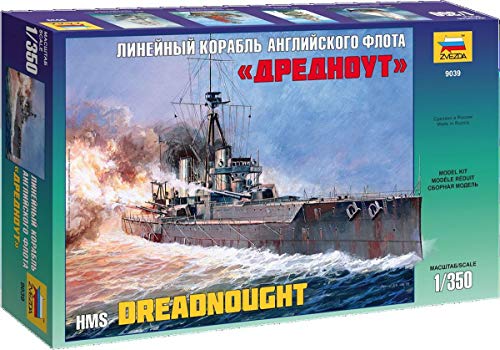 Zvezda 500789039-1:350 WWII Britisches Kriegsschiff Dreadnought von Zvezda