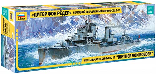 Zvezda 500789043-1:350 Deutsche Zerstör.Z-17 Diether von Roeder von GSI Creos