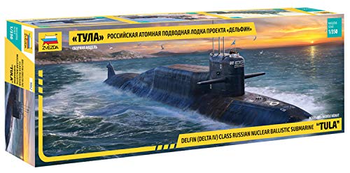 Zvezda 1:350 "Delfin Nuklear-U-Boot Delta IV Kl, Modellbausatz,Plastikbausatz, Bausatz zum Zusammenbauen, detaillierte Nachbildung von Zvezda