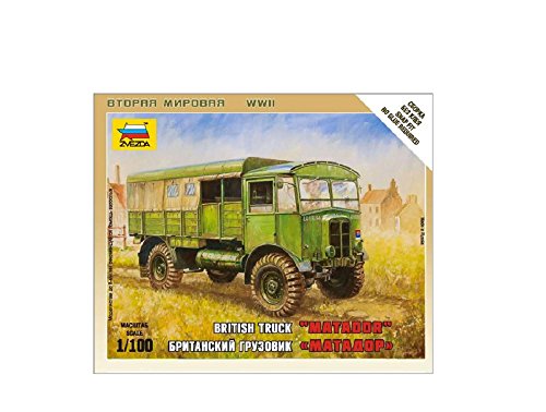 Zvezda 6175 Camion Britannique Matador Modellbausatz, Mehrfarbig, one Size von Zvezda