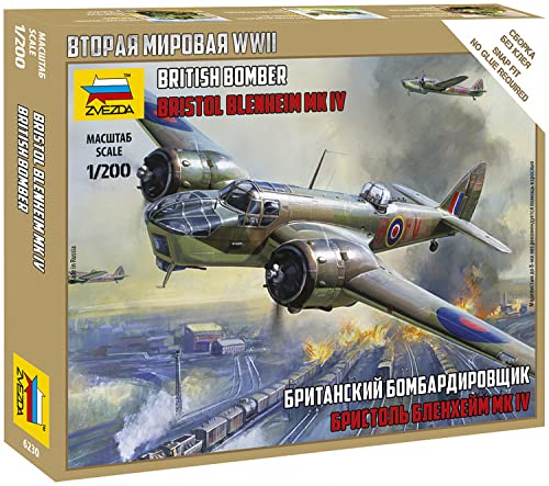 Zvezda 6230 Bristol Blenheim Mk.iv Modellbausatz, Mehrfarbig von Zvezda