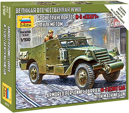 Zvezda 1/100 M-3 Spähwagen mit Maschinengewehr von Zvezda