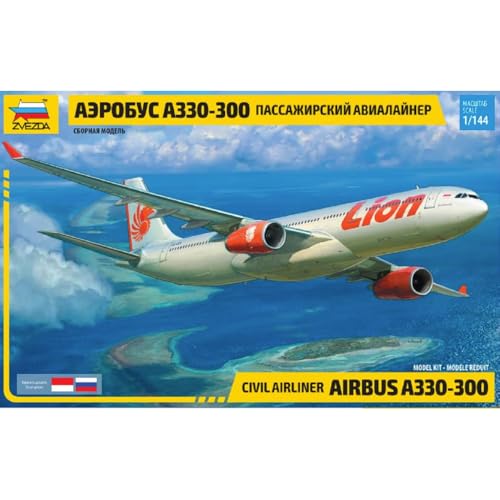 Zvezda - 1/144 Airbrus A330-300 - Plastik-Modellbau - Maßstab: 1:144 von Zvezda