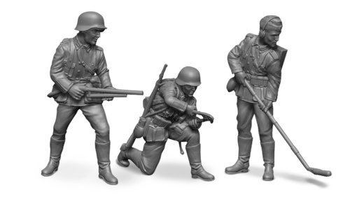 Zvezda 1:72 WWII Deutsche Sturmpioniere-Modellbausatz,Plastikbausatz, Bausatz zum Zusammenbauen, detaillierte Nachbildung, unlackiert ZVE-6110 von Zvezda