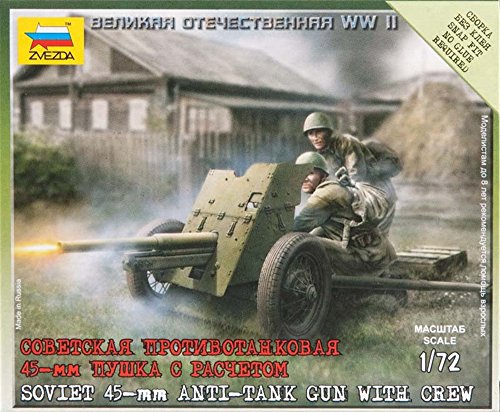 Zvezda – z6112 – Modellbau – Canon Sowjetunion 45 mm – Maßstab 1: 72 von Zvezda