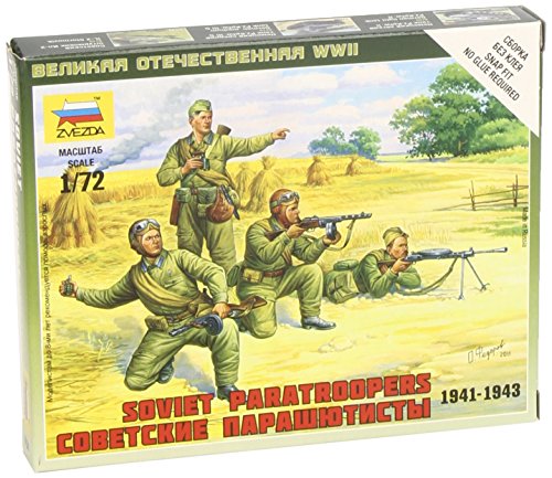 Zvezda – Z6138 – Modellbau – Sowjetische Fallschirmjäger – Maßstab 1:72 von Zvezda