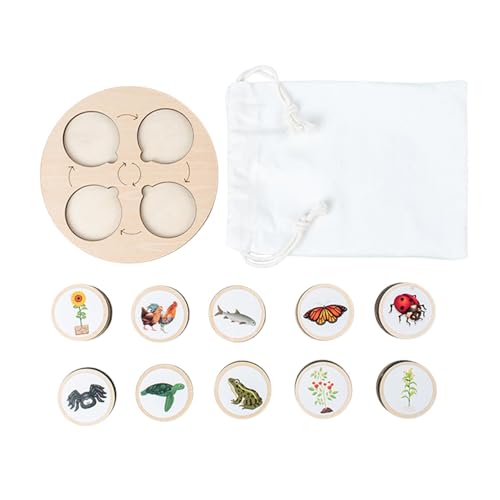 Lebenszyklus-Tablett | Lebenszyklus-Puzzle-Set von Tieren, Insekten und Insekten – Holzpuzzle mit fünf Gittern als Früherziehung für Vorschulalter von 3 4 5 6 Jahren Lebenszyklus-Tablett | Lebenszyklus-Puzzle-Set von Tieren, Insekten und Insekten – Holzpuzzle mit fünf Gittern als Früherziehung für Vorschulalter von 3 4 5 6 Jahren von Zvn Zojne