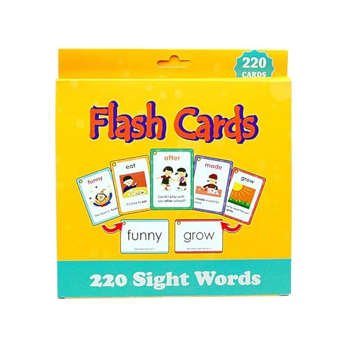 Lesen von Speicherkarten, Wortkarten mit Ansicht – 220 Wörter mit hoher Frequenz, Wortspiele mit Sicht, Lesen von Flash-Karten, wiederverwendbare Vokabelspiele für Kindergarten Lesen von Speicherkarten, Wortkarten mit Ansicht – 220 Wörter mit hoher Frequenz, Wortspiele mit Sicht, Lesen von Flash-Karten, wiederverwendbare Vokabelspiele für Kindergarten von Zvn Zojne