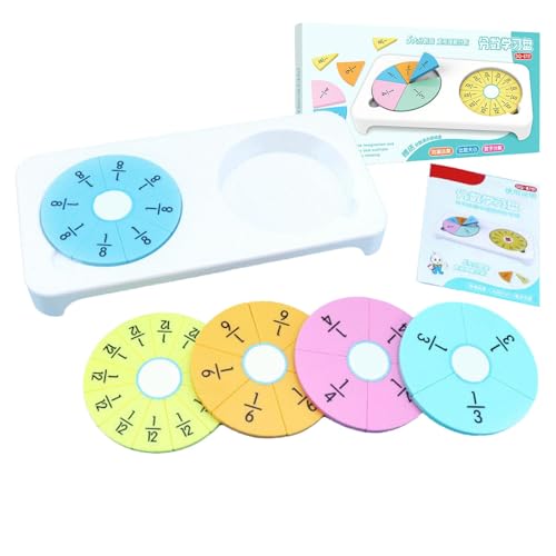 Manipulative Fraktionsziegel, pädagogische Fraktionskreise – Fraktionskreise aus pädagogischen Mathematik-Manipulationen, frühes mathematisches Geschicklichkeitsspielzeug zum Unterrichten und Üben Manipulative Fraktionsziegel, pädagogische Fraktionskreise – Fraktionskreise aus pädagogischen Mathematik-Manipulationen, frühes mathematisches Geschicklichkeitsspielzeug zum Unterrichten und Üben von Zvn Zojne