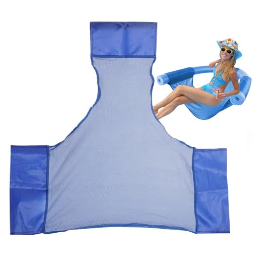 Schwimmender Poolstuhl, aufblasbare Schwimmmatte, Schwimmhilfe mit Rückenlehne aus Polyester, faltbar, für Erwachsene, für Poolparty, Pool, Strand Schwimmender Poolstuhl, aufblasbare Schwimmmatte, Schwimmhilfe mit Rückenlehne aus Polyester, faltbar, für Erwachsene, für Poolparty, Pool, Strand von Zvn Zojne