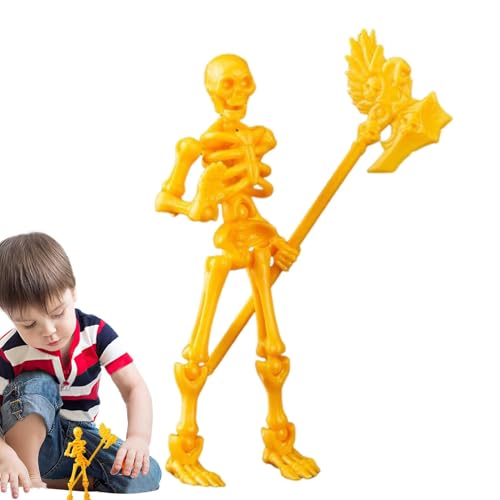 Skelett-Actionfigur,Action-Skelette | Skelettpuppenfiguren mit Mehreren beweglichen Gelenken - Skelett-Halloween-Dekoration, kleine Halloween-Figuren, Skelette für Spukhaus von Zvn Zojne