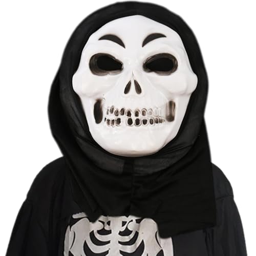 Zvn Zojne Heulender Geister-Gesichtsschutz – Halloween-Maskerade-Maske | Gruselige Maske | Halloween Geist Cosplay Kostümzubehör | Maskerade-Requisiten, Partyzubehör Für Halloween-Vampirpartys von Zvn Zojne