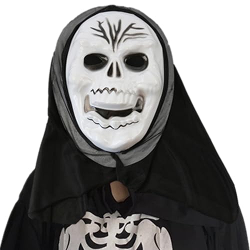 Zvn Zojne Heulender Geister-Gesichtsschutz – Halloween-Maskerade-Maske | Gruselige Maske | Halloween Geist Cosplay Kostümzubehör | Maskerade-Requisiten, Partyzubehör Für Halloween-Vampirpartys von Zvn Zojne