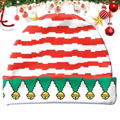 Zvn Zojne Weihnachtsmütze, Weihnachtsmütze,Warme Strickmütze - Frauen Männer Weihnachten Beanie Hut Partys Hut Schädel Kappe Warme Stretch Winter Hut für Festival von Zvn Zojne