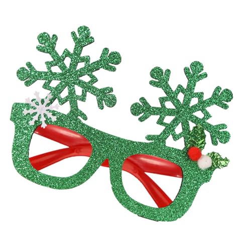 ZwaitL Glitzer-Schneeflocken-Brille, festliches Kostümzubehör, verstärkendes Glitzer, Party-Dekoration für Winterfeiern, Unisex, Schneeflocken-Glitzer-Brille ZwaitL Glitzer-Schneeflocken-Brille, festliches Kostümzubehör, verstärkendes Glitzer, Party-Dekoration für Winterfeiern, Unisex, Schneeflocken-Glitzer-Brille von ZwaitL