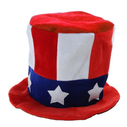 ZwaitL Hatday Patriotisches Julycostume US Independence 4. Partyhut, Kopfbedeckung, Zubehör, Fliege von ZwaitL