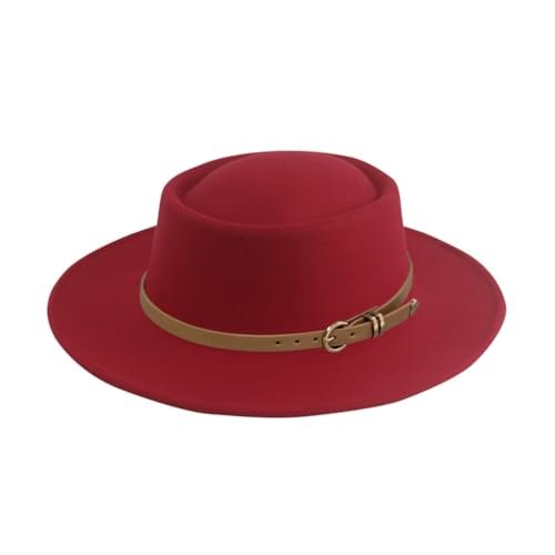 ZwaitL Homburg Fedoras Hut aus Wolle, exotischer Hut für Damen und Herren, Foto-Requisiten, Western für Männer, Frauen, Unisex, Kopfbedeckung von ZwaitL