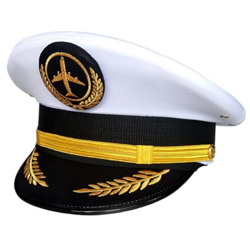 ZwaitL Kapitän Uniform Kapitän Hut für Erwachsene Captain Party Cosplay Kostüm Maskeraden Kapitän Hut für Halloween Party von ZwaitL