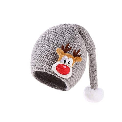 ZwaitL Niedliche Weihnachts-Strickmütze mit Bommel für Kinder, Festival, Urlaub, Outfit für Jungen und Mädchen, Alter 1–4 Jahre, Weihnachtsdekoration für Kinder ZwaitL Niedliche Weihnachts-Strickmütze mit Bommel für Kinder, Festival, Urlaub, Outfit für Jungen und Mädchen, Alter 1–4 Jahre, Weihnachtsdekoration für Kinder von ZwaitL