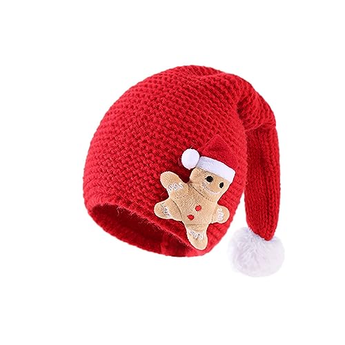 ZwaitL Niedliche Weihnachts-Strickmütze mit Bommel für Kinder, Festival, Urlaub, Outfit für Jungen und Mädchen, Alter 1–4 Jahre, Weihnachtsdekoration für Kinder ZwaitL Niedliche Weihnachts-Strickmütze mit Bommel für Kinder, Festival, Urlaub, Outfit für Jungen und Mädchen, Alter 1–4 Jahre, Weihnachtsdekoration für Kinder von ZwaitL