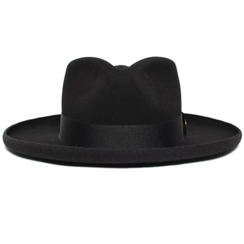 ZwaitL Oldfashioned Top Hat Western Wide Brimmed Hat for Women Man Casual Wear Western Fedoras Man Women Unisex Wear von ZwaitL