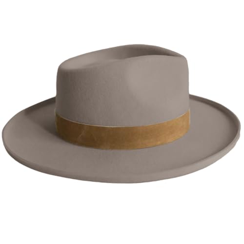 ZwaitL Oldfashioned Top Hat Western Wide Brimmed Hat for Women Man Casual Wear Western Fedoras Man Women Unisex Wear von ZwaitL