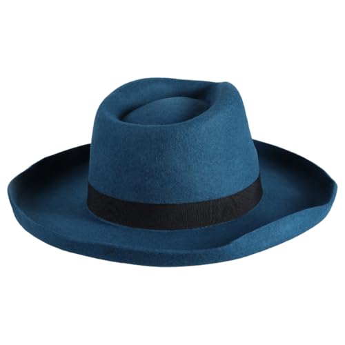 ZwaitL Oldfashioned Top Hat Western Wide Brimmed Hat for Women Man Casual Wear Western Fedoras Man Women Unisex Wear von ZwaitL