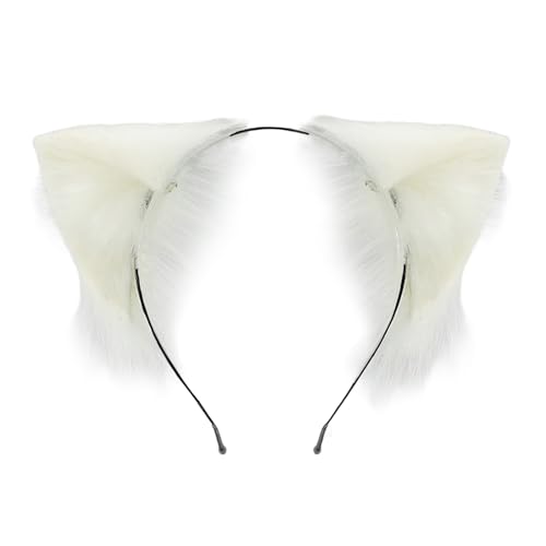 ZwaitL Realistische Plüsch-Katzenohren-Haarbänder, weiches Tierohr-Haar-Accessoire für Halloween-Kostüme und Rollenspiele, Veranstaltungen, Rollenspiele, Haar-Accessoire ZwaitL Realistische Plüsch-Katzenohren-Haarbänder, weiches Tierohr-Haar-Accessoire für Halloween-Kostüme und Rollenspiele, Veranstaltungen, Rollenspiele, Haar-Accessoire von ZwaitL
