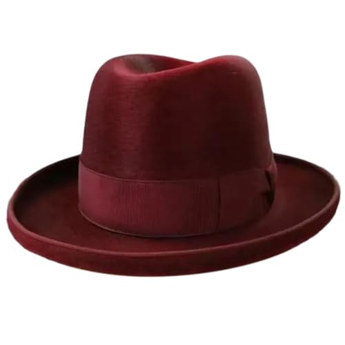 ZwaitL Simplicities Hut mit Schleifen, unisex, Fedora-Hut, Gentleman-Hut, geeignet für Reisen, Einkaufen und Verabredungen von ZwaitL