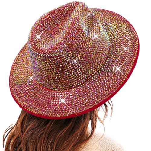 ZwaitL Vintage Country Western CowgirlHat Giltter Strass für Party Foto Requisiten Headwaer Geschenke von ZwaitL