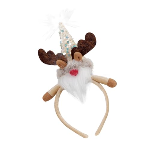ZwaitL Weihnachts-Rentier-Stirnband, festliche Feiertagsparty-Kopfbedeckung für Erwachsene, weiches, leichtes Polyester, Kostümzubehör, festliches Geweih, Haar-Accessoire ZwaitL Weihnachts-Rentier-Stirnband, festliche Feiertagsparty-Kopfbedeckung für Erwachsene, weiches, leichtes Polyester, Kostümzubehör, festliches Geweih, Haar-Accessoire von ZwaitL