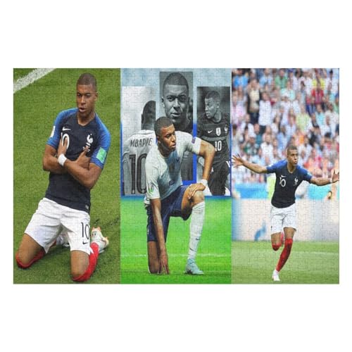 Mbappe 1000 Puzzleteile Für Erwachsene, Puzzlespiele Zum Stressabbau Und Einzigartige Geschenke Puzzles (75x50) cm von Zwjkmjn