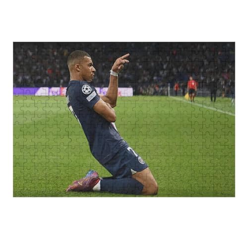 Mbappe 300 Teile Wooden Puzzles Lernen Lernspielzeug Familienspiele Geburtstagsgeschenke Für Kleinkinder Kinder Jungen Mädchen Puzzles (40x28) cm von Zwjkmjn