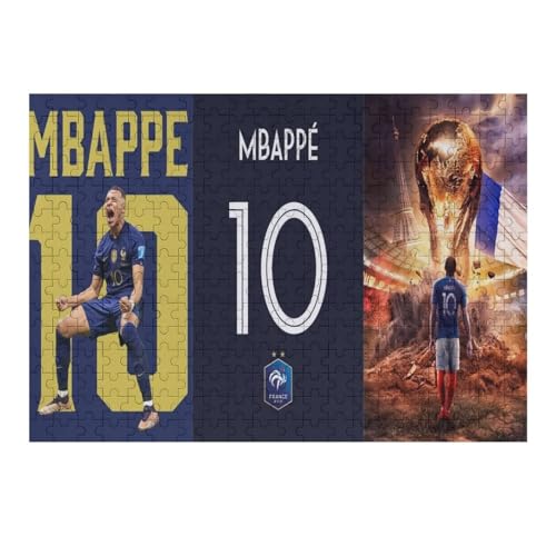 Mbappe Puzzle - Puzzles Für Erwachsene 300 | Wooden Puzzles 300 Teile Für Erwachsene | Rätsel | Rätsel (40x28) cm von Zwjkmjn