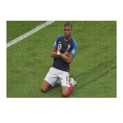 Mbappe Puzzle - Puzzles Für Erwachsene 300 | Wooden Puzzles 300 Teile Für Erwachsene | Rätsel | Rätsel (40x28) cm von Zwjkmjn