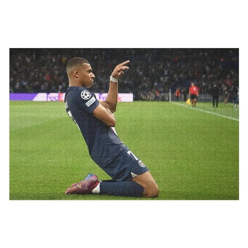 Mbappe Puzzles Für Erwachsene 1000-teilige Puzzles 1000-teilige Puzzles Für Erwachsene Wooden Puzzlespiele Spielzeug Geschenk Für Heimtextilien (75x50) cm von Zwjkmjn